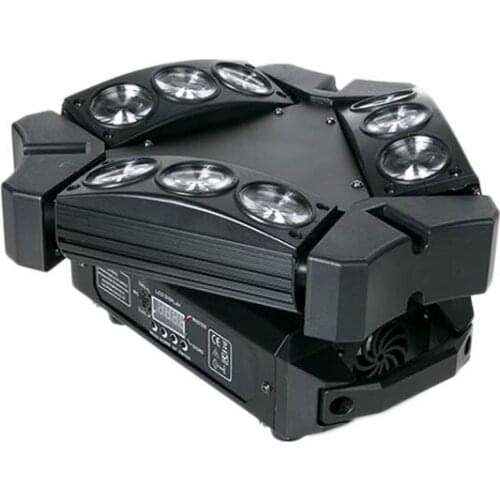 RGBW 9 eyes 9*10W4in1LED Spider Moving Head Laser Lights for Night Club Disco KTV etc