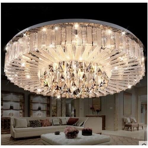LED light Modern Fashion Warm Atmosphere Crystalline Light Sitting Room Bedroom Study Ceiling Lights 110-220V Including bulb