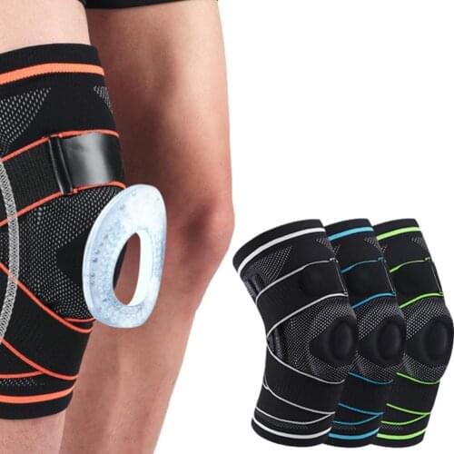 1pcs Sports Knee Pads Breathable Support Bandage Men And Women Basketball Mountaineering Cycling Running Protective Gear