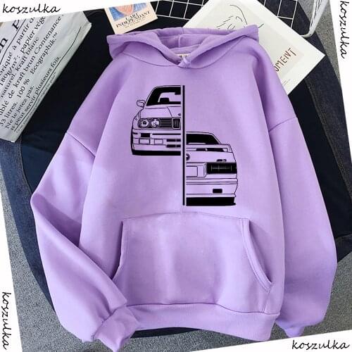 New Autumn Winter Car Hoodies Fashion Mens Stylish Cars Design Hooded Men Sweatshirts Hoody Man Purple Hip Hop Harajuku Hoodie