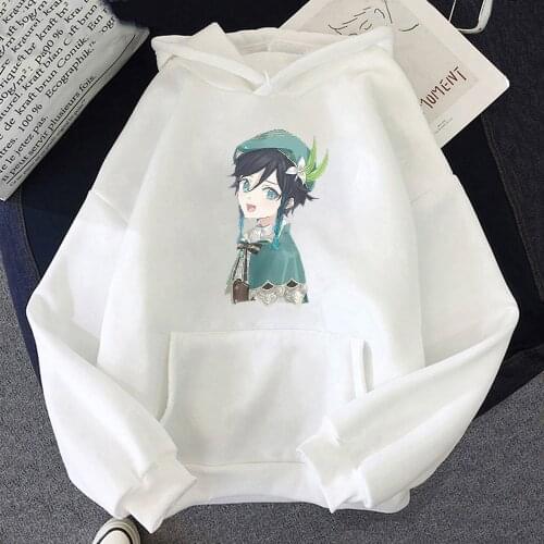 Graphic Hoodie Cute Boy Print Genshin Impact Venti Spring and Autumn Loose Punk Clothes for Teens Carton Print Harajuku Kawaii12