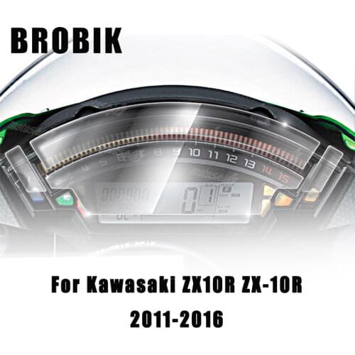 BROBIK Motorcycle Speedometer Scratch Cluster Screen Protection Film Protector For Kawasaki ZX10R ZX-10R 2011-2016