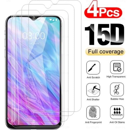 4PCS 15D HD Tempered Glass For Blade 20 smart A3 A5 A7 2020 Glass Anti-scratch Screen Protectors Protective Phone Film