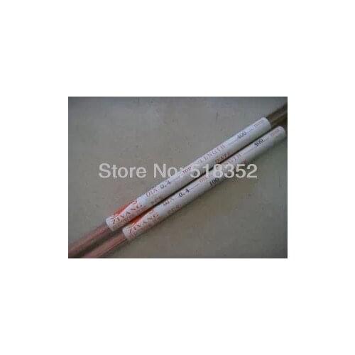 0.4mmx400mm Ziyang Copper Electrode Tube for EDM Drilling Machines Single Hole