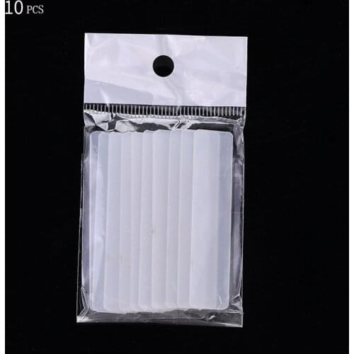 10 Pcs False Nail Tips Nail Art Display Stand Transparent Practice Acrylic Gel Polish Holder Strip Manicure Showing Tools