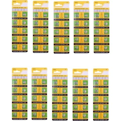 100pcs /10 Cards 30mAh 1.55V AG3 392A L736 LR41 392 384 SR41SW CX41 192 AG 3 Button Cell Coin Battery For Watch Toys Remote