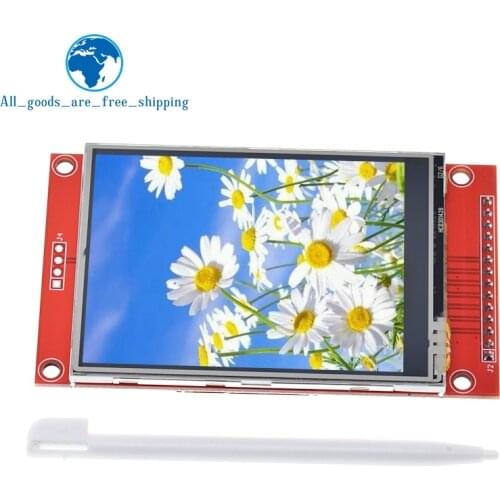 240x320 2.8" SPI TFT LCD Touch Panel Serial Port Module With PBC ILI9341 2.8 Inch SPI Serial White LED Display with Touch Pen