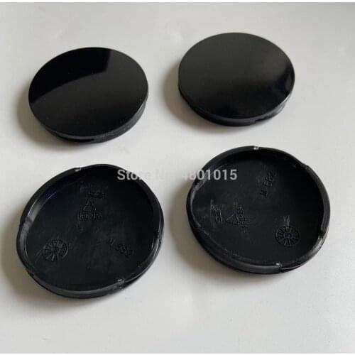 4pcs 55mm M582 For OZ Racing Blank No Badge Emblem Wheel Rims Center Hubcap Caps Cover Car Styling Black Silver