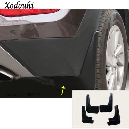 For Hyundai Tucson 2015 2016 2017 2018 car styling body plastic fender soft mudguard protection flap splash mud guard frame 4pcs