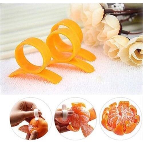 5Pcs Creative Orange Peelers Zesters Lemon Slicer Fruit Stripper Easy Opener Citrus Knife Kitchen Tools Gadgets (Random Color)
