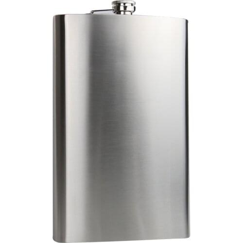 64 Oz Wine Whisky Pot Bottle Hip Flasks Stainless Steel Flagon Drinker Alcohol Bottle Leather Cover Portable Outdoor Drinkware