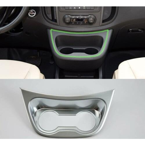 ABS Inner car accessories front water cup cover high quality For Mercedes-Benz Vito 2018