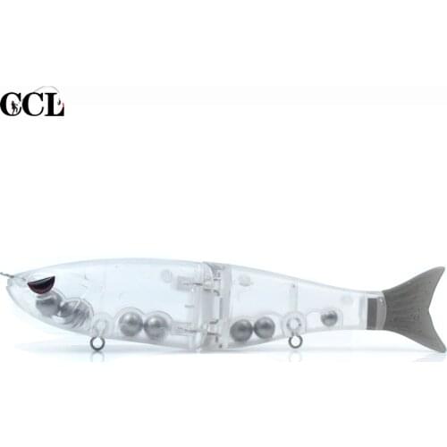 CCLTBA 5pcs/lot Unpainted Hard Plastic Jointed Swimbait 18cm 60g Sinking Wobblers Slide Shad Fishing Lures Blanks DIY Tackle