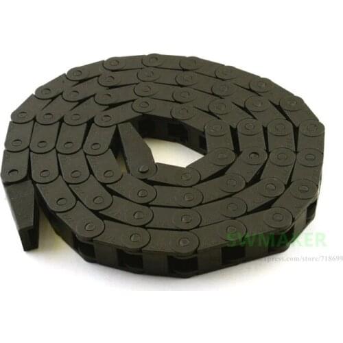 Black plastic carrier cable drag chain 7*7mm 1M length lighter than10*10 for 3D PRINTER CNC ROUTER MILL