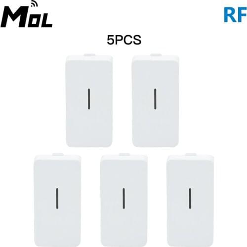 MOL RF DW1 5pcs Door Window Alarm Sensor Wireless Magnetic Door Detector Anti-Theft Alarm Smart Home Automation Security System