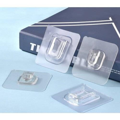Double-sided Adhesive Wall Hooks Transparent and Waterproof Stickers Home Supplies STTA889
