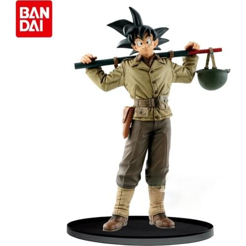 Dragon Ball Z BWFC2 Anime Figures World Figure Colosseum Military Uniform Son Goku Action Figure Model Toys Gifts For Kids