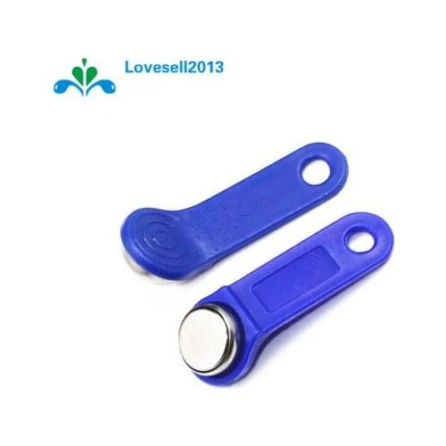 DS1990A-F5 TM Card iButton Tag with wall-mounted holder Blue M97