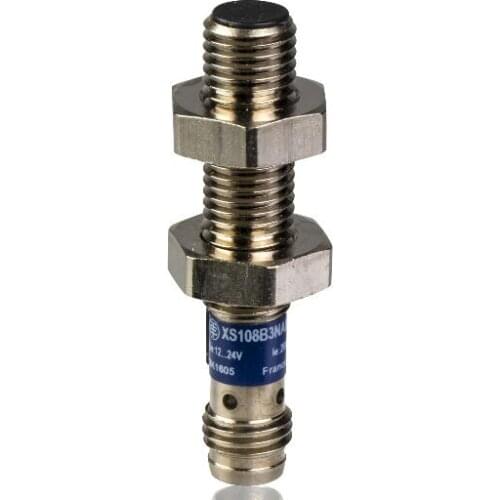 XS108B3NAM8 Inductive sensor XS1 M8 - L42mm - brass - Sn2mm - 12..24VDC - M8