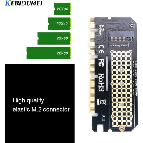 KEBIDUMEI Expansion Card PCI to SSD for PCI-E 4x/PCI-E 8x/PCI-E16x ports for M.2 card 2230/2242/2260/2280 for Windows7/8 Linux