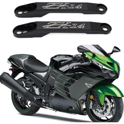 Pack of 2 Rear Adjustable Lowering Link Kit For Kawasaki Ninja ZX14 ZX14R ZX1400 2006-2019