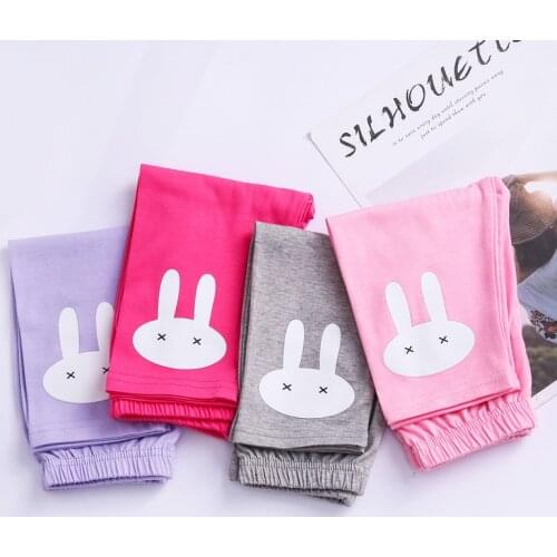 The new summer children leggings thin cotton children cartoon girls pants