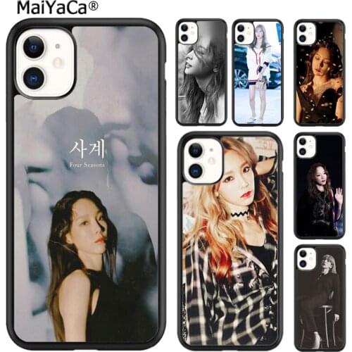MaiYaCa Snsd Girls' Generation Taeyeon Phone Case Cover For iPhone SE 6 6s 7 8 plus X XR XS 11 12 pro max Galaxy S8 S9 S10 shell