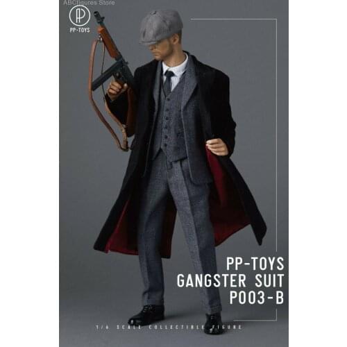 1/6 WWII Gangster Suit Figure Clothing Model Accessories PP-TOYS P003 In Stock