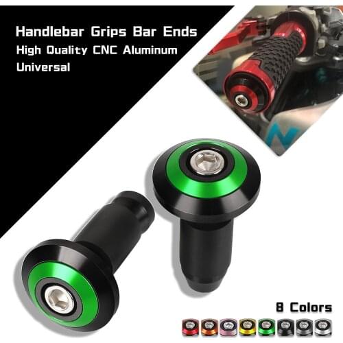 Motorcycle handlebar grips handle bar ends 7/8"22mm hand cap FOR KAWASAKI ZX-6R ZX-10R ZX-12R ZZR1400 Z750 Z750S Z1000 Z1000SX