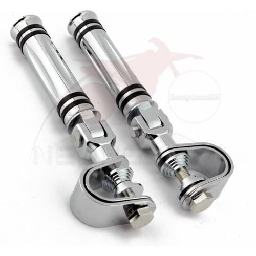 Motorcycle Highway Pegs for Harley Electra Glide Road King Street Glide 1.25" Engine Guard Foot Pegs Footrest Mount Clamp Kit