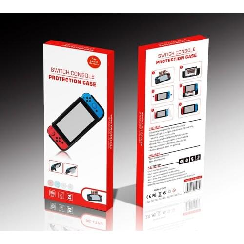 TPU Soft Protective Case For Nintend Switch NS Console Shell Handle Grip Cover With Joystick Cap Anti-Scratch Holder 6 in 1