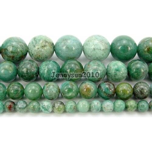 Natural Australia Dragon Blood Ja-de Gems Stone Round Beads 15.5" 6mm 8mm 10mm 12mm for Jewelry Making Crafts 5 Strands/Pack