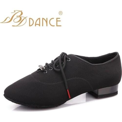 BDDance dance Shoes Mens ballroom dance Shoes Modern dance shoes jazz shoes straight sole 302-1 Heel 25mm