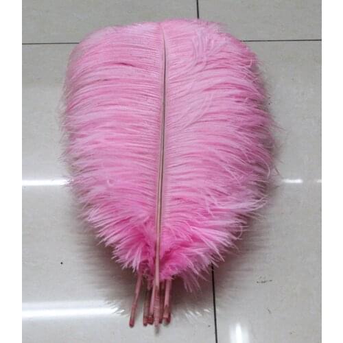 Wholesale. 50pcs Nature pink Ostrich Feathers 20-25 cm 8-10 Inch Wedding Centerpieces FREE SHIPPING