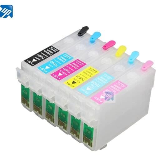 T0821 82N Refillable ink Cartridges for epson R270 R290 R295 R390 RX590 RX610 RX615 RX690 T59 TX650 TX659 TX700 printer ARC Chip