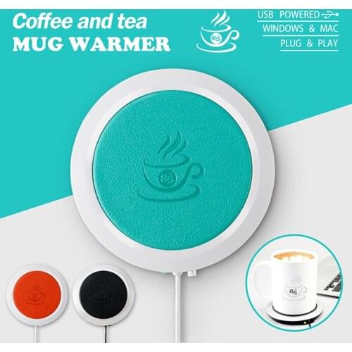 Coffee Mug Cup Warmer Coffee Tea Beverage Drink Milk Heating Cup Mat for Home Office Water Constant-temperatures Heating Pad