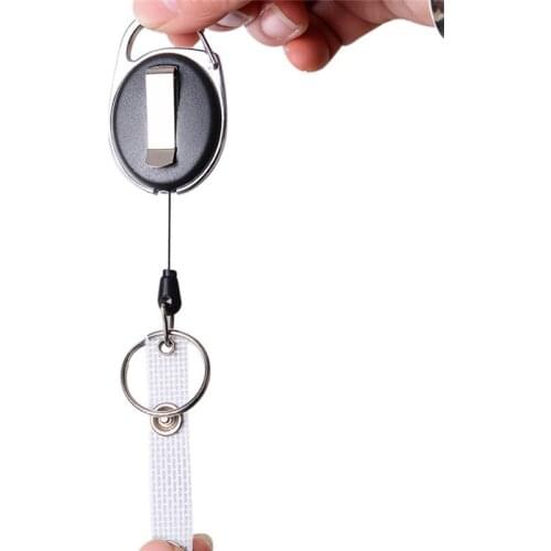 Portable Tactical Keychain Wire Rope Camping Telescopic Burglar Chain Key Holder Outdoor Key Ring Return Retractable Tools