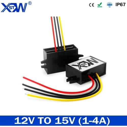 XWST 12V TO 15V 3A Step Up Boost Module Converter 12VDC TO 15VDC 4AMP For Automatiive CE RoSH Certificated