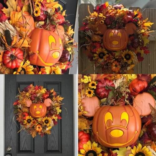 Realistic Appearance Easy to Install Front Door Fall Decoration Wreath for Fireplace