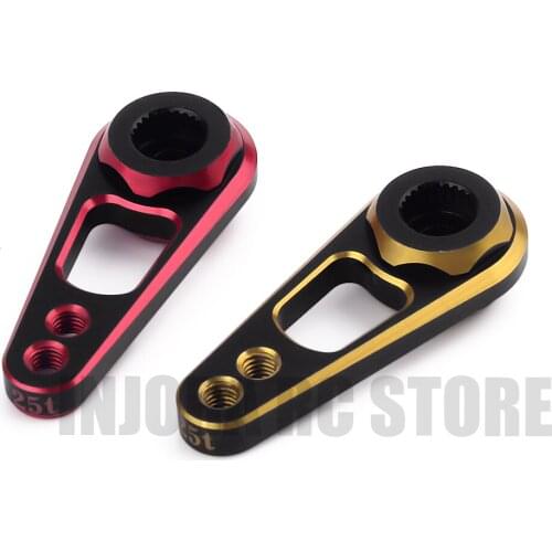 Aluminum Alloy 1PCS 25T M3 Steering Servo Arm Double Horn for 1/10 RC Crawler Axial SCX10 90046 Traxxas TRX-4 MST RC Tooth Parts