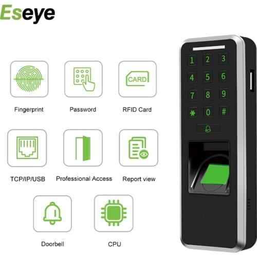 Eseye Fingerprint Access Control Digital Password Keypads Door Lock Rfid Door Access Control System Kits Stand-Alone Equipment