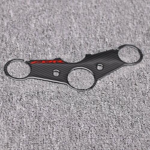 Motorcycle Carbon Fiber Top Triple Clamp Yoke Sticker Case for HONDA CB400 VTEC III 2003-2008