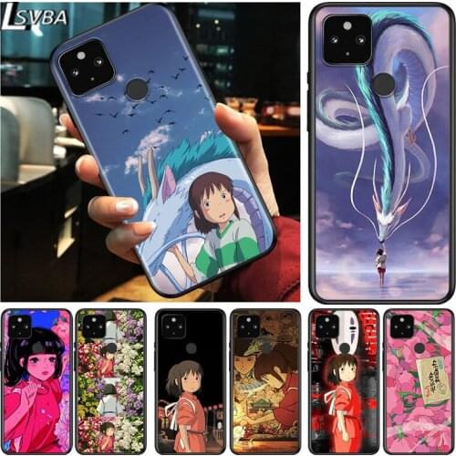 Spirited Away Anime Shockproof Cover for Google Pixel 5 4 5A 4A XL 5G Black Phone Case Shell Soft Fundas Coque Capa