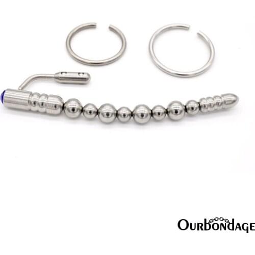 Ourbondage Stainless Steel Beauty Big Small Shape Urethral Catheter Chastity Penis Insert Dilator Penis Sounding Sex Toy For Men