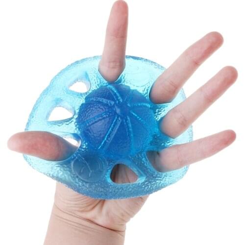 8 Hole Hand Strengthener TPE Soft Elastic Finger Grip Exerciser Physical Therapy