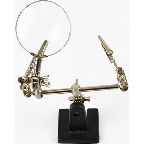 Helping hand magnifier for Gundam model Making