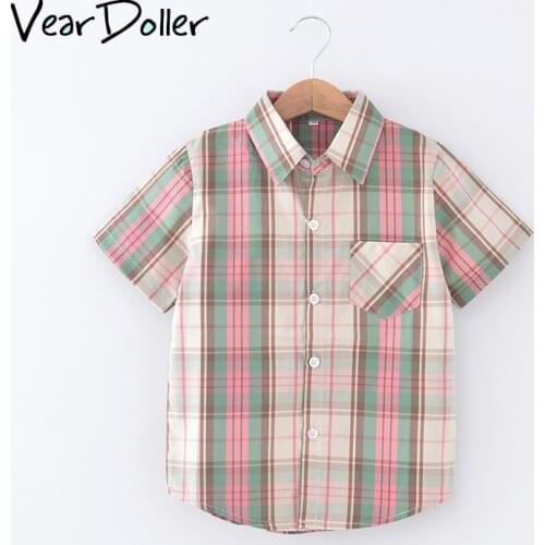 Рубашки с коротким рукавом для мальчиков VearDoller China At AliExpress