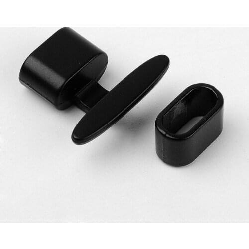 2 Set Alloy T Bar Hook Clasps, with Slider Beads/Slide Charms, For Leather Cord Bracelets Making Link Coonector, Gunmetal F50