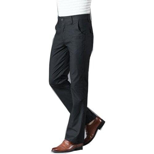 2020 Mens Casual Business Pants Slim White Pants Mens Korean Style Big Pants Black Pants