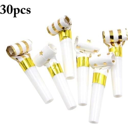 30PCS Blowout Funny Musical Blow Out Party Noisemaker Party Favor For Kids Party Gift Atmosphere Props